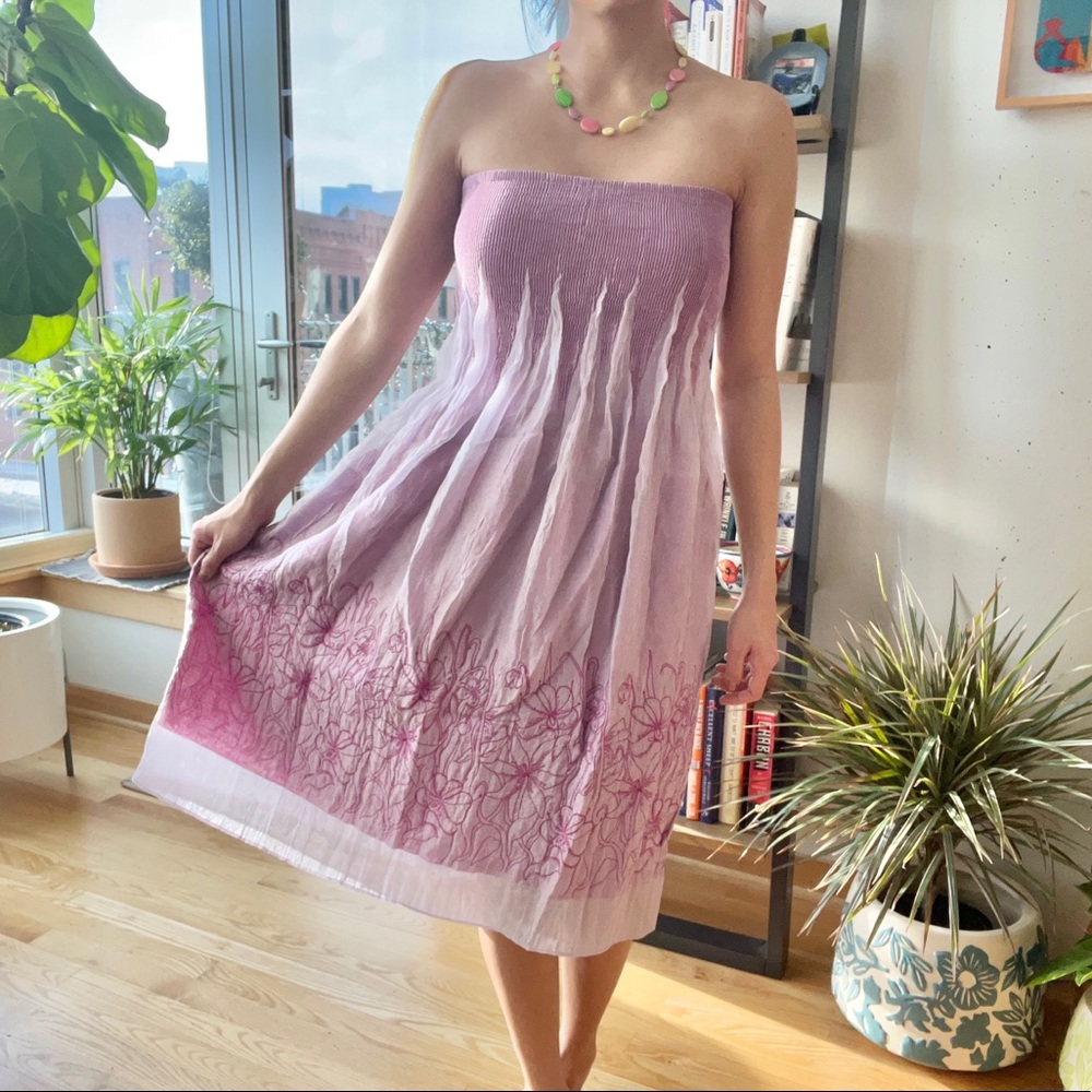 Lapis Purple Convertible Dress